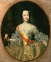 Portrait of Grand Duchess Yekatrina Alexeyevna, later Catherine II, c.1745